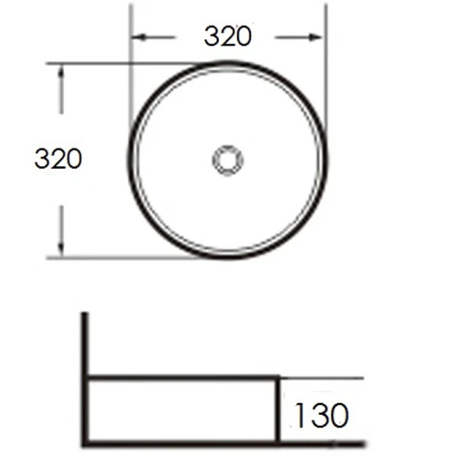 Раковина-чаша Grossman 32 GR-3021 Белая