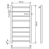 Водяной полотенцесушитель Comfysan Noumi W-8 80x40 013790 Белый матовый
