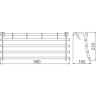 Полка для полотенец Haiba HB806 Хром