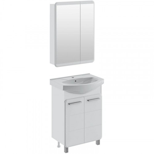 Зеркальный шкаф Runo Эрика 60 00-00004153 Белый