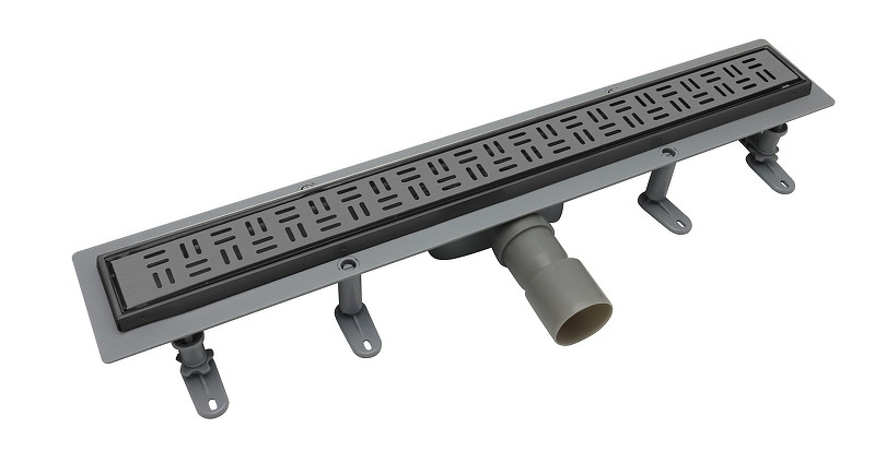 Душевой лоток BelBagno Формат (Uno) BB-LD-UNO-70-GM с решеткой цвет Оружейная сталь