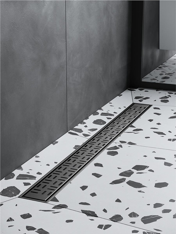 Душевой лоток BelBagno Формат (Uno) BB-LD-UNO-70-GM с решеткой цвет Оружейная сталь