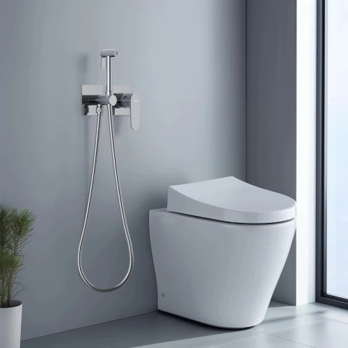 Гигиенический душ со смесителем Aquatek Оберон AQ1220CR Хром латунь встраиваемый