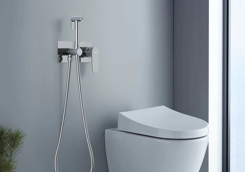 Гигиенический душ со смесителем Aquatek Оберон AQ1220CR Хром латунь встраиваемый