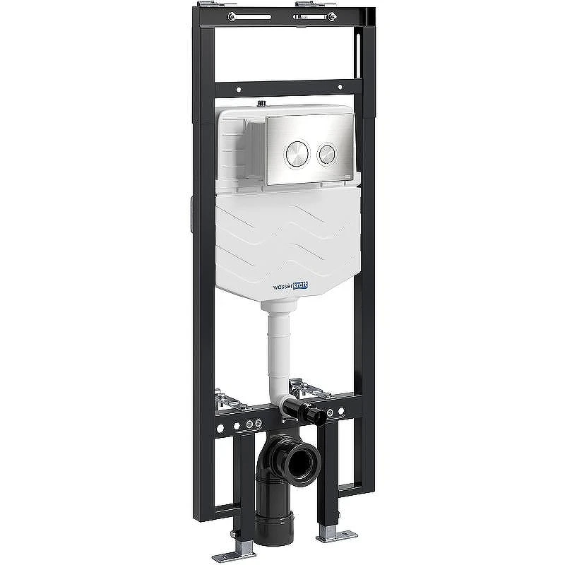 Инсталляция WasserKRAFT Dinkel 58TLT.010.ME.BN01 для унитаза с клавишей смыва Никель