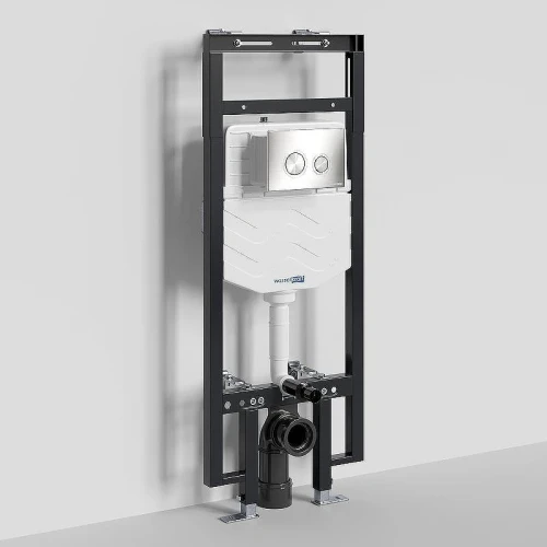 Инсталляция WasserKRAFT Dinkel 58TLT.010.ME.BN01 для унитаза с клавишей смыва Никель