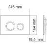 Инсталляция WasserKRAFT Dinkel 58TLT.010.ME.BN01 для унитаза с клавишей смыва Никель