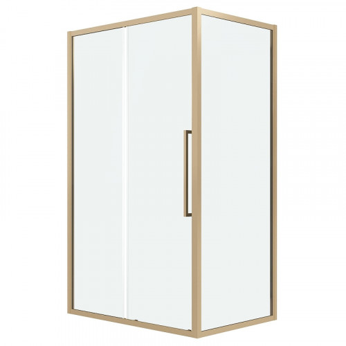 Душевая стенка Grossman Cosmo 100 200.K33.02.100.32.00 профиль Золото сатин стекло прозрачное
