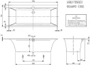 Квариловая ванна Villeroy&Boch Squaro Edge 12 170x75 UBQ170SQE2DV-01 без гидромассажа