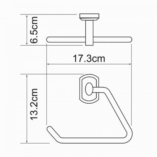 Полотенцедержатель WasserKRAFT Oder K-3061 Хром