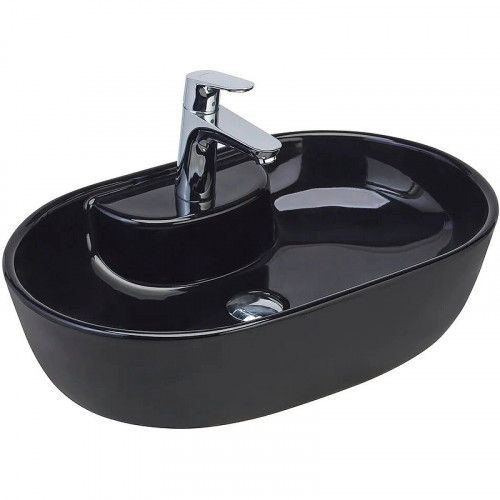 Раковина-чаша beWash Bogen 60 88611106 Черный глянец фарфор накладная