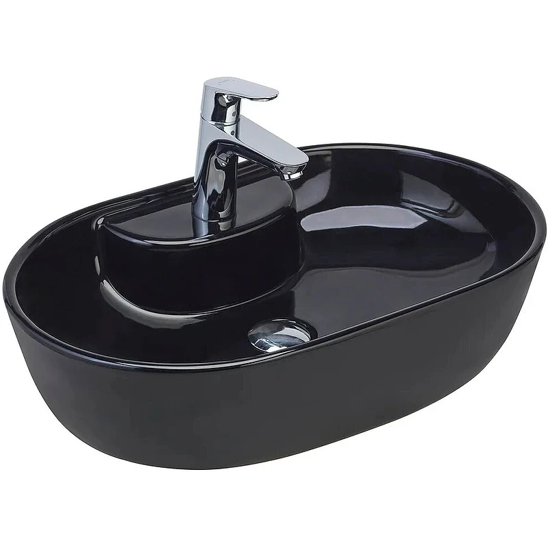 Раковина-чаша beWash Bogen 60 88611106 Черный глянец фарфор накладная