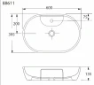 Раковина-чаша beWash Bogen 60 88611106 Черный глянец фарфор накладная
