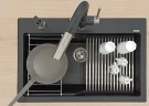 Кухонная мойка Florentina Ромия-770 20.495.E0770.307 Серый шелк искусственный камень (литьевой мрамор) встраиваемый