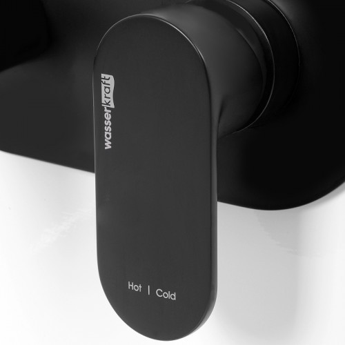 Смеситель для раковины WasserKRAFT Elbе 7430 Черный матовый латунь встраиваемый