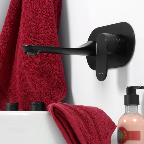 Смеситель для раковины WasserKRAFT Elbе 7430 Черный матовый латунь встраиваемый