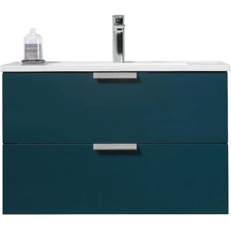 Тумба с раковиной Orans BC-0901 80 0901800 подвесная Ocean blue matt