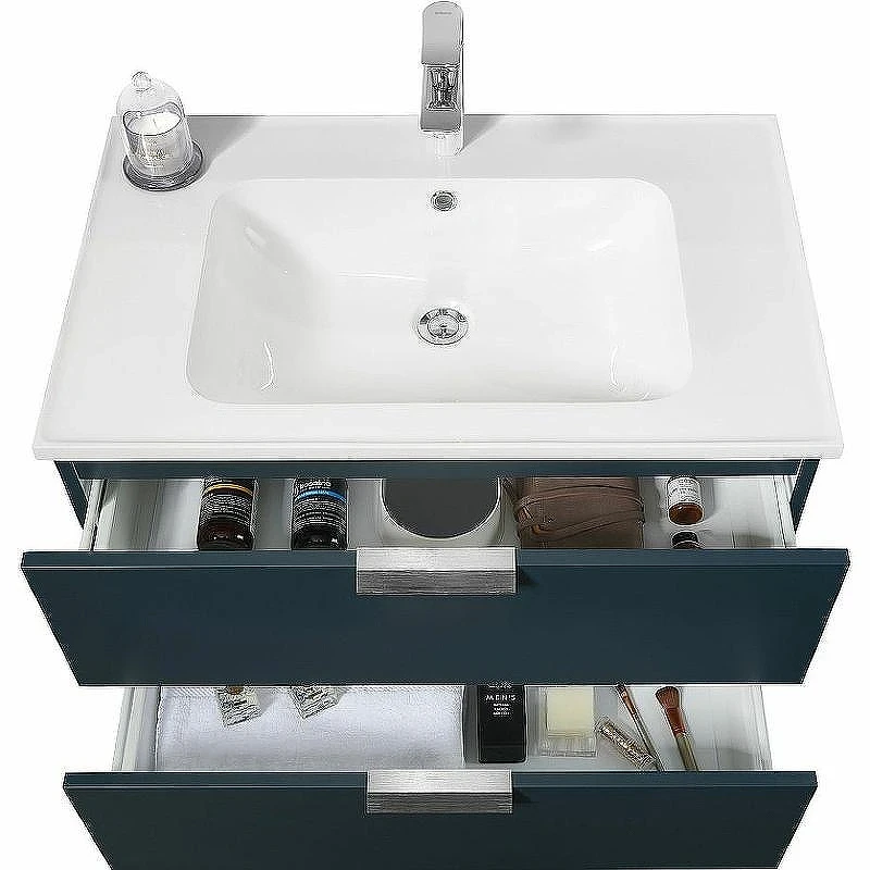 Тумба с раковиной Orans BC-0901 80 0901800 подвесная Ocean blue matt