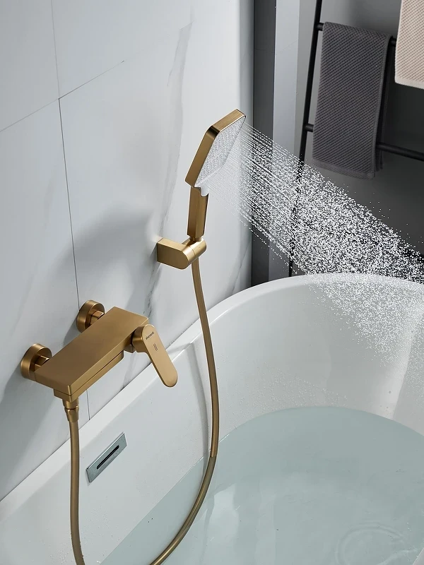Смеситель для ванны Shevanik S4552G цвет Золото матовое