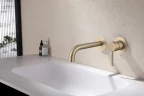 Смеситель для раковины Abber Wasser Kreis AF8112G Золото матовое
