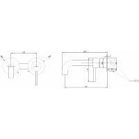 Смеситель для раковины Abber Wasser Kreis AF8112G Золото матовое