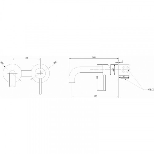 Смеситель для раковины Abber Wasser Kreis AF8112G Золото матовое
