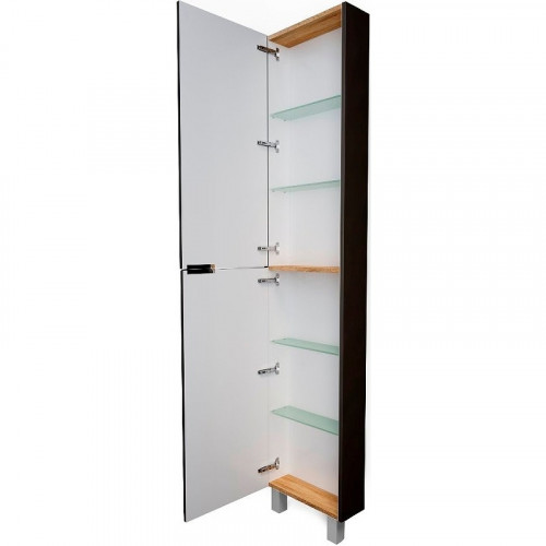 Шкаф пенал 1MarKa Gaula 40Н У92552 Графит матовый МДФ / ЛДСП