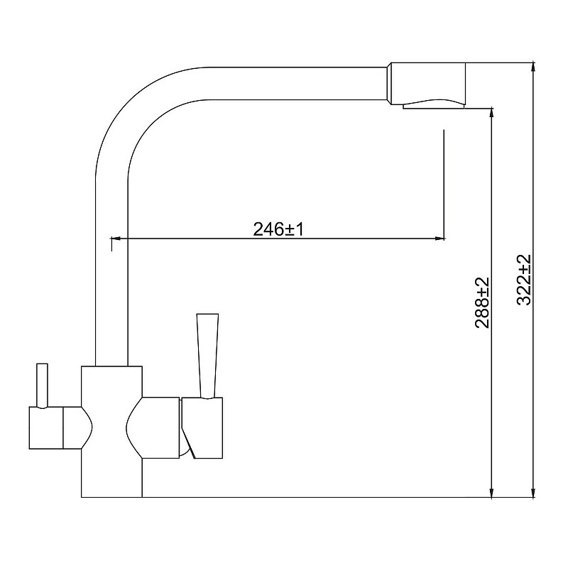 Смеситель для кухни Kaiser Merkur 26044-10 Белый глянцевый латунь