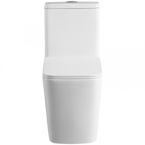 Унитаз моноблок Royce Bronx RCT-152002WH с сиденьем Микролифт фаянс напольный