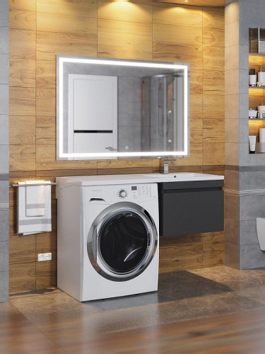 Тумба под раковину Uperwood Magenta 120 5930205155 подвесная цвет Черный матовый