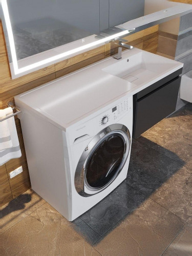 Тумба под раковину Uperwood Magenta 120 5930205155 подвесная цвет Черный матовый