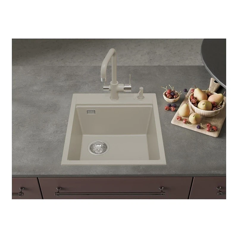 Кухонная мойка Rivelato Tesoro 45 TR-455-L topazio цвет Топаз