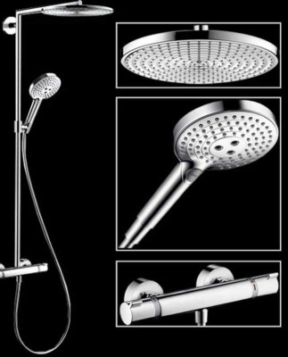 Душевая система Hansgrohe Raindance Select S 27114000 с термостатом Хром нержавеющая сталь на стену