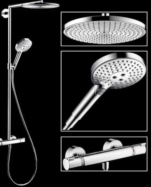 Душевая система Hansgrohe Raindance Select S 27114000 с термостатом Хром нержавеющая сталь на стену