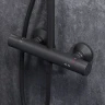 Комплект душевого уголка с душевой системой и аксессуарами AM.PM Gem S 120x90 WK93ES профиль Черный матовый стекло прозрачное