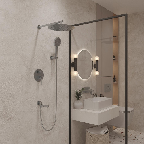 Смеситель для ванны Oliveeka D OL-639003A-BGM цвет Оружейный металл матовый