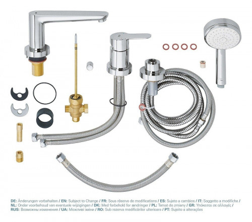 Смеситель на борт ванны Grohe BauEdge 2511700A цвет Хром