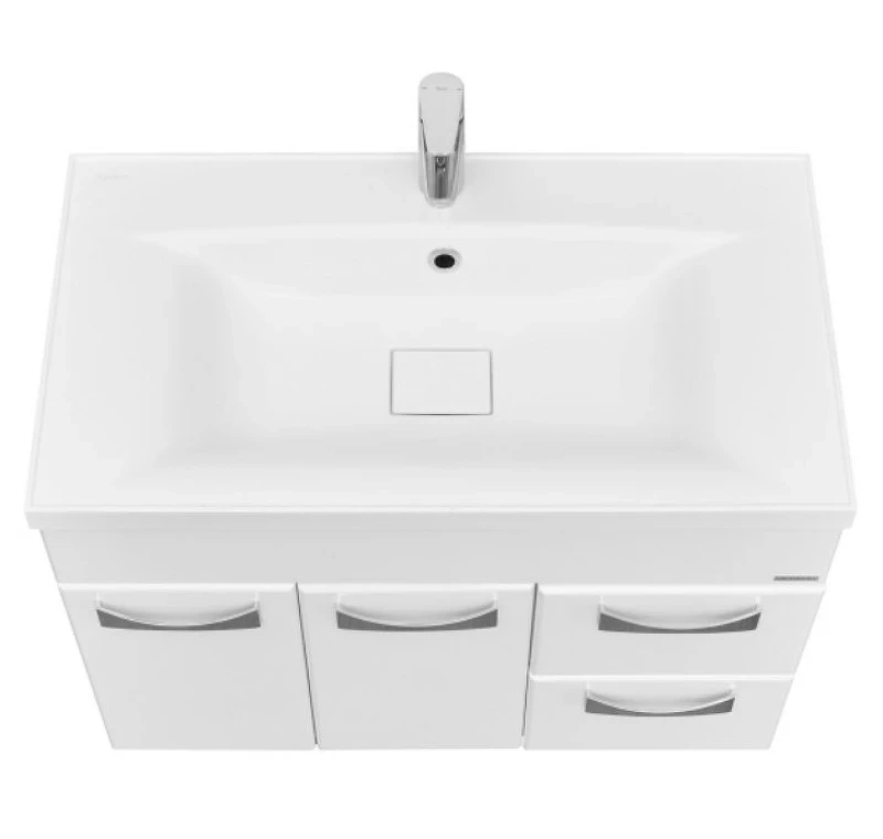 Тумба под раковину Aquaton Диор 80 1A167801DR010 подвесная Белая МДФ / ЛДСП