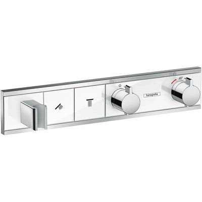 Смеситель для душа Hansgrohe RainSelect 15355400 с термостатом Белый Хром латунь встраиваемый