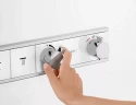 Смеситель для душа Hansgrohe RainSelect 15355400 с термостатом Белый Хром латунь встраиваемый