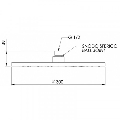 Верхний душ Remer 359MM30BGX Золото брашированное латунь на потолок