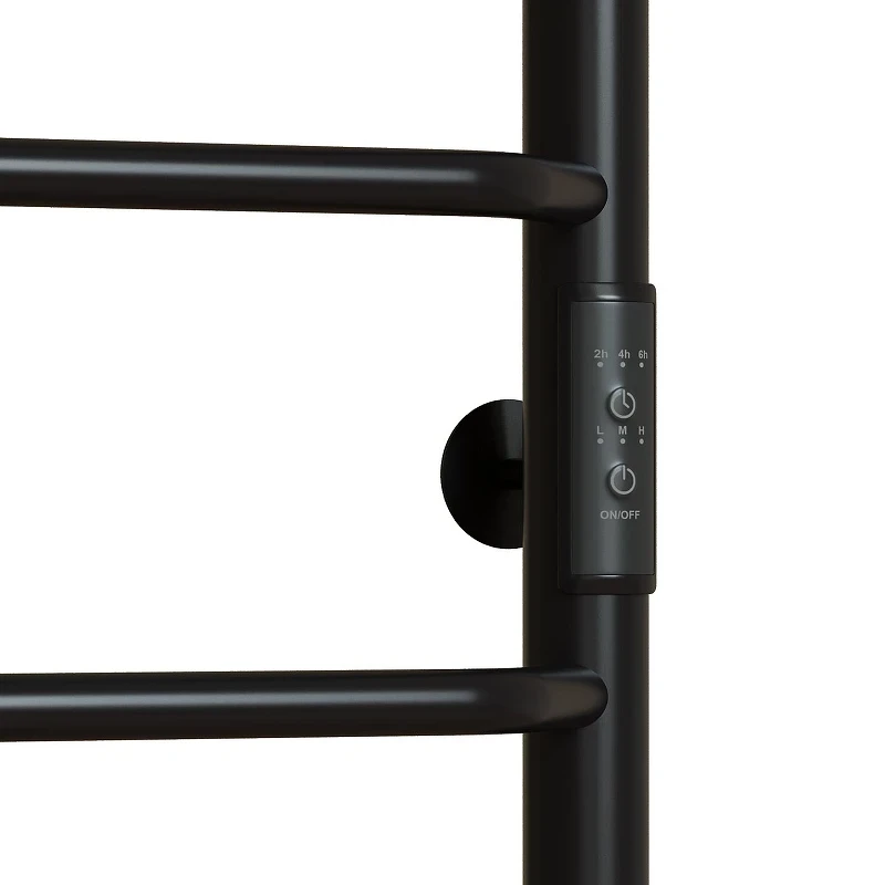 Электрический полотенцесушитель Mixline Mira 80х50 556351 цвет Черный матовый