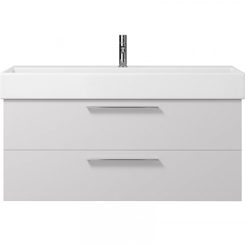 Тумба под раковину Creto Tivoli 120 8-1394W подвесная Белая МДФ / ЛДСП