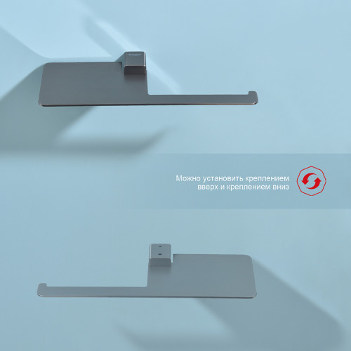 Держатель туалетной бумаги Raglo R301.03.09 с полкой Графит