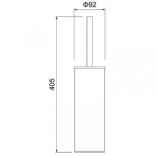 Ершик для унитаза Timo Saona 13161/18 Черное золото