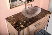 Тумба под раковину Boheme Armadi Art Monaco 100 867-100-CPCR Капучино Хром МДФ / ЛДСП