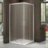 Душевой уголок Good Door Latte CR-100-G-WE 100x100 профиль Белый стекло Grape
