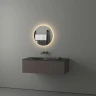Зеркало Evoform Ledshine d50 BY 2552 с подсветкой 12 W - без выключателя - теплый белый свет стекло