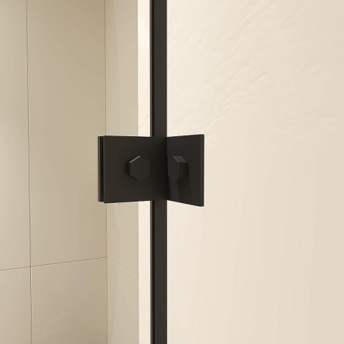 Душевой уголок RGW Classic CL-046B 100х90 350904609-24 профиль цвет Черный матовый стекло матовое-сатинат