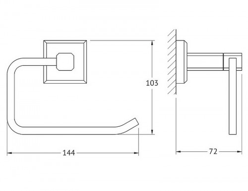Держатель туалетной бумаги Artwelle Hagel 9916 Хром